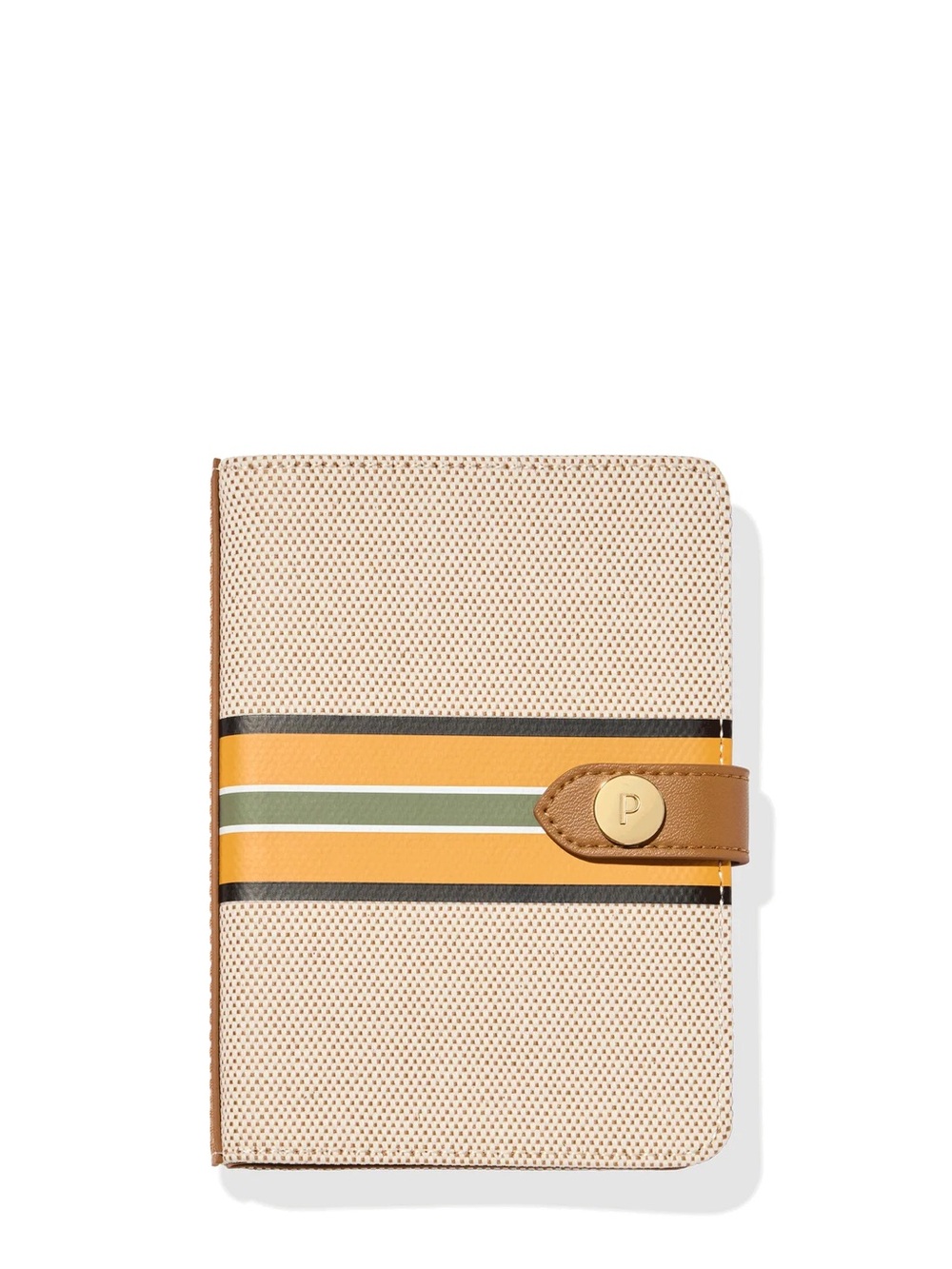 Paravel Cabana passport Wallet with Tan Leather Snap